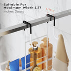 Consumest Over Door Shower Caddy - 2 Tier Shower Shelves Hanging with Soap Holders, Large Capacity Shower Organizer with 4 Hooks, Bathroom Rack and Storage, White - Image 6