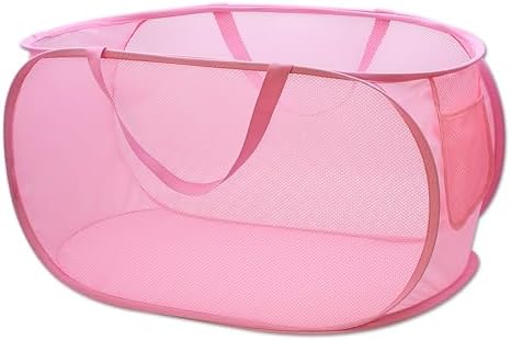 Sturdy Mesh Laundry Hamper Basket Bag,collapsible Pop up for Laundry Room by HONOMA