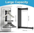 MFTEK Hanger Organizer Stacker, Magnetic Hanger Holder, Extendable Hanger Storage Rack for Washing Machine Closet Laundry Room Organization, Hanger Stand Rack for Adult Kids Velvet Hangers (Black) - Image 3