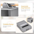 Lifewit 10 Section Hanging Hat Organizer for Baseball Caps, Gray, 2 Pack - Image 4