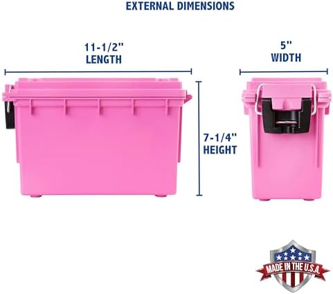 Sheffield 12631 Ammo Box Made in USA Stackable Lockable Ammo Storage Box - Image 2