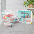 Sterilite Clip Box, Stackable Clear Plastic Bins- Small, 18-Pack - Image 4
