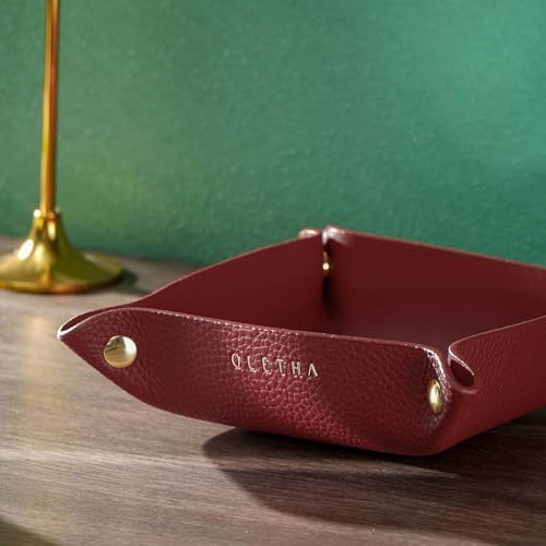 OLETHA Foldable Valet Tray, Travel Essentials for Women, Red - Image 6