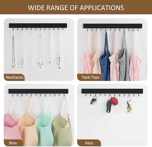 ZEDODIER 2 Pack Tie Rack & Belt Hanger Wall Mounted, Wooden Tie Organizer - Image 6