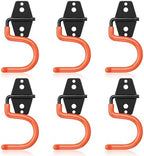 HUPBIPY 6 Pack Metal Garage Hooks, Heavy Duty S Hooks Tool Hangers for Garage Wall, Shed, Garden Storage Organizer by HUPBIPY