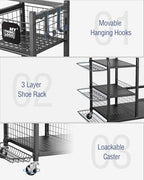Mythinglogic Golf Bag Storage Organizer for Garage, Multiple Capacities - Image 4