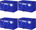 StorageRight Moving Bags, Moving Boxes, 93L 4-Pack Sotrage Bags Totes, Blue by StorageRight