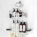 Rustproof Shower Caddy Hanging with Soap Holders for Bathroom, White by REINHARDT