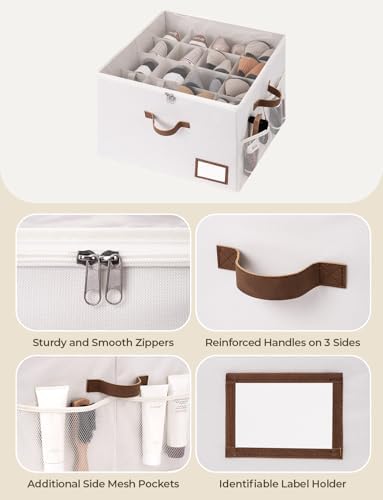 StorageWorks Shoe Storage Organizer for Closet, Up to 16 Pairs, Beige - Image 6