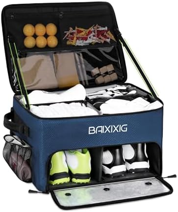 Golf Trunk Organizer, 2-Layer Storage with Golf Accessories by BAIXIXIG