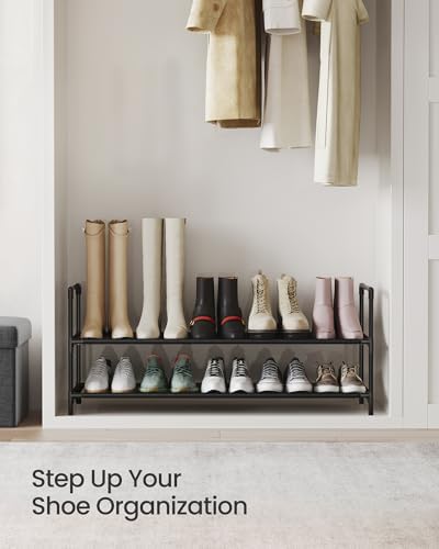 SONGMICS 2-Tier Shoe Rack, Shoe Storage for Hallway Closet - Image 4