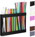 Qinyoung Acrylic Straw Holder for Cabinet Door,Classic,Large,Black by Qinyoung