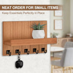 Key Holder for Wall, Decorative Key Holder with Shelf - Image 7