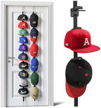 Over-the-Door Hat Organizer for Baseball Caps, Button & Strap 2-Way Hanging by Aoodaily