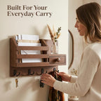 Key Shelf Mail Holder Brown - Image 5