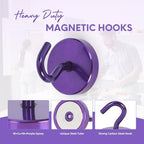 Neosmuk Magnetic Hooks Steel Tube Design for Cruise,130lb+ Purple,10 Pack - Image 7