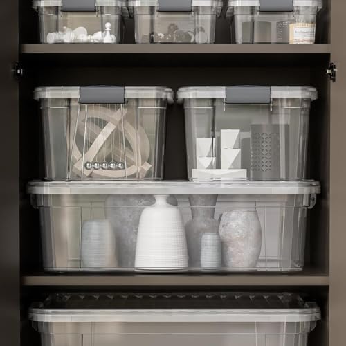 Superio 14.7 Quart Clear Plastic Storage Boxes with Lids, Stackable Organizer Containers, BPA-Free Storage Bins for Home, Office, School & Dorm, 3 Pack - Image 7