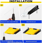 Overhead Garage Storage Rack for 12 17 27 Gallon Totes, 6 Pack for 5 Bins - Image 4