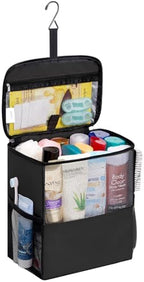 Lifewit Shower Bag Mesh Shower Caddy Portable College Dorm Room Essentials Tote Bag for Bathroom, Gym, Travel, Camping Quick Dry Hanging Shower Organizer Basket Toiletry Bag, Large, Black by Lifewit