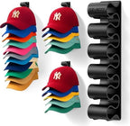 Ozueccr Baseball Hat Rack for Wall, 4 Pack, Holds 23 Caps by Ozueccr