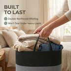 JMvicyroam 115L Extra Large Machine Washable Cotton Rope Blanket Basket - Image 6