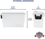 Sheffield Ammo Box Made in USA, Stackable Lockable Ammo Storage Box, Frost - Image 2