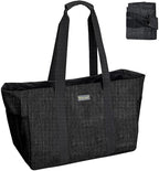 BALEINE Soft 9 Gallon Extra Large Utility Tote, Foldable Reusable Storage Bag (Charcoal Black) by BALEINE