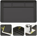 Under Sink Mats for Kitchen Waterproof 34"x22",Black by WOHBAY