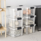 Superio 6.6 Quart Clear Plastic Storage Boxes with Lids, Stackable Organizer Containers, BPA-Free Storage Bins for Home, Office, School & Dorm, 4 Pack - Image 7