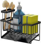 Fssvcd Maifan Sink Caddy Sponge Holder for Kitchen with Brush Holder and Stainless Steel Self Drain Tray, Rustproof Kitchen Sink Organizer for Sponge, Soap Dispenser Storage Accessories - Image 7