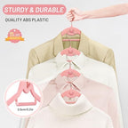 Velvet Stackable Hangers 30 Pack, Clothes Hanger Non Slip Felt with Hook - Image 3