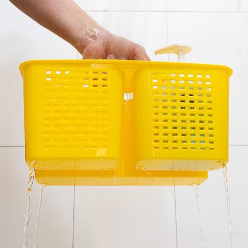 Tiawudi Portable Shower Caddy, Caddy Organizer with Handle, Plastic Shower Basket Hold Soap, Shampoo, Hair Supplies and Beauty Products, Cleaning Supplies Organizer for Home, Dorm, Shelf and Cabinet - Image 4