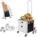 FELICON SELORSS Folding Utility Climber Cart Portable Rolling Crate-White by FELICON