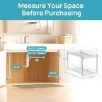 Vtopmart 8 Pack Pull Out Bathroom Under Sink Organizer (S-Standard) - Image 6