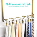 HapiRm Over Door Hat Rack - 3 Tier Wall Mounted Hat Organizer with 16 Hooks and 10 Movable Clips, Baseball Cap Organizer Storage Holds up to 26 Caps for Door, Bedroom, Closet USPTO Patent Pending - Image 7