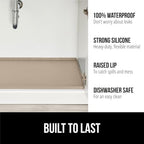 GORILLA GRIP Waterproof Silicone Under Sink Mat, Stay in Place, 19x34 Beige - Image 2