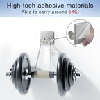Adhesive Shower Hooks for Inside - Extra Sticky Razor Holder, Silver 4 Pack - Image 4