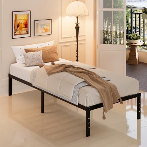 Maenizi Heavy Duty Narrow Twin Bed Frame, 14 Inch Metal Platform 30x75 Inch - Image 7
