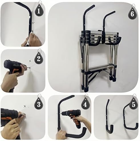 Overhead Garage Storage Rack, Heavy Duty Ceiling Storage Hooks Utility Hanger for Lumber Ladder Bike & Other Bulky Items (4) - Image 4
