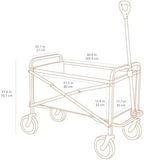 Amazon Basics Collapsible Heavy Duty Utility Wagon for Outdoor Sports, Camping, Garden, and Shopping, Versatile, Easy to Store, 265 Pounds Capacity, 27.6 x 40.9 x 20 inches, Blue - Image 5