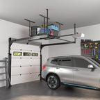 FLEXIMOUNTS 3x4 Overhead Garage Ceiling Storage Rack Organization, Black - Image 7