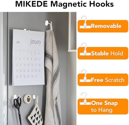 MIKEDE Magnetic Hooks Heavy Duty 170LB Super Strong Hook for Cruise - Image 2