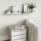 RICHER HOUSE Floating Shelves Bathroom, Small Wall Shelf Over Toilet 2 Set - Image 6
