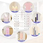 Tank Top Hanger,6 Tier Double Space Saving Bra Hangers, Closet Organizers and Storage,Dorm Room Essentials for Girls,Hanging Closet Organizer for Camisoles Sports Bras Strappy Dress Swimsuits Ties - Image 4