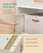 SONGMICS Shoe Organizer for Closet, Fabric Bins, Fits up to 16 Pairs - Image 5