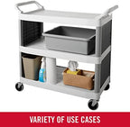 Rubbermaid Commercial Products Standard Bus/Utility Box, 7-Gallon, Gray, Heavy Duty Plastic Restaurant Wash Basin/Dish Washing Tub for Kitchen Organization/Storage - Image 6