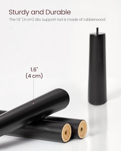 VASAGLE Solid Wood Coat Rack, Free Standing, Tree-Shaped, with 8 Hooks - Image 4