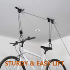 Wallmaster Ceiling Bike Hanger, Bicycle Lift Hoist Pulley System for Garage - Image 6