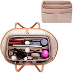 ZTUJO Purse Organizer Insert, Felt Bag Organizer with Metal Zipper, Handbag & Tote Shaper, For Speedy Neverfull Tote, 7 Sizes - Image 6