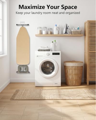 BiJun Ironing Board Hanger Wall Mount, Space Saving Laundry Room Organizer - Image 3